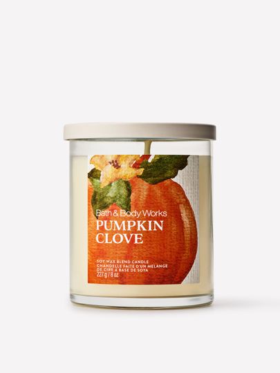 Świeca zapachowa Bath & Body Works Pumpkin Clove z mieszanki wosku sojowego, 1 knot