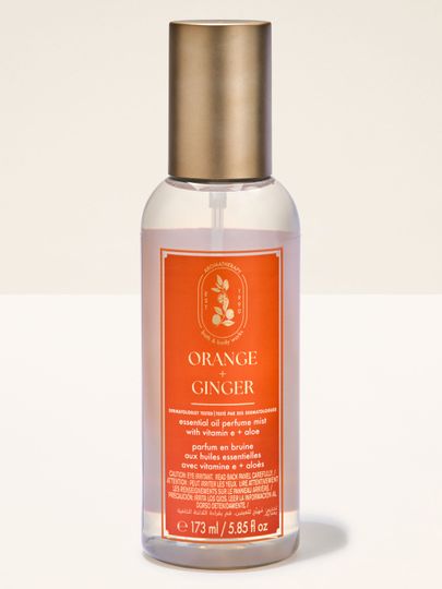 Mgiełka zapachowa Bath & Body Works Aromatherapy Orange + Ginger 173 ml w butelce z atomizerem.