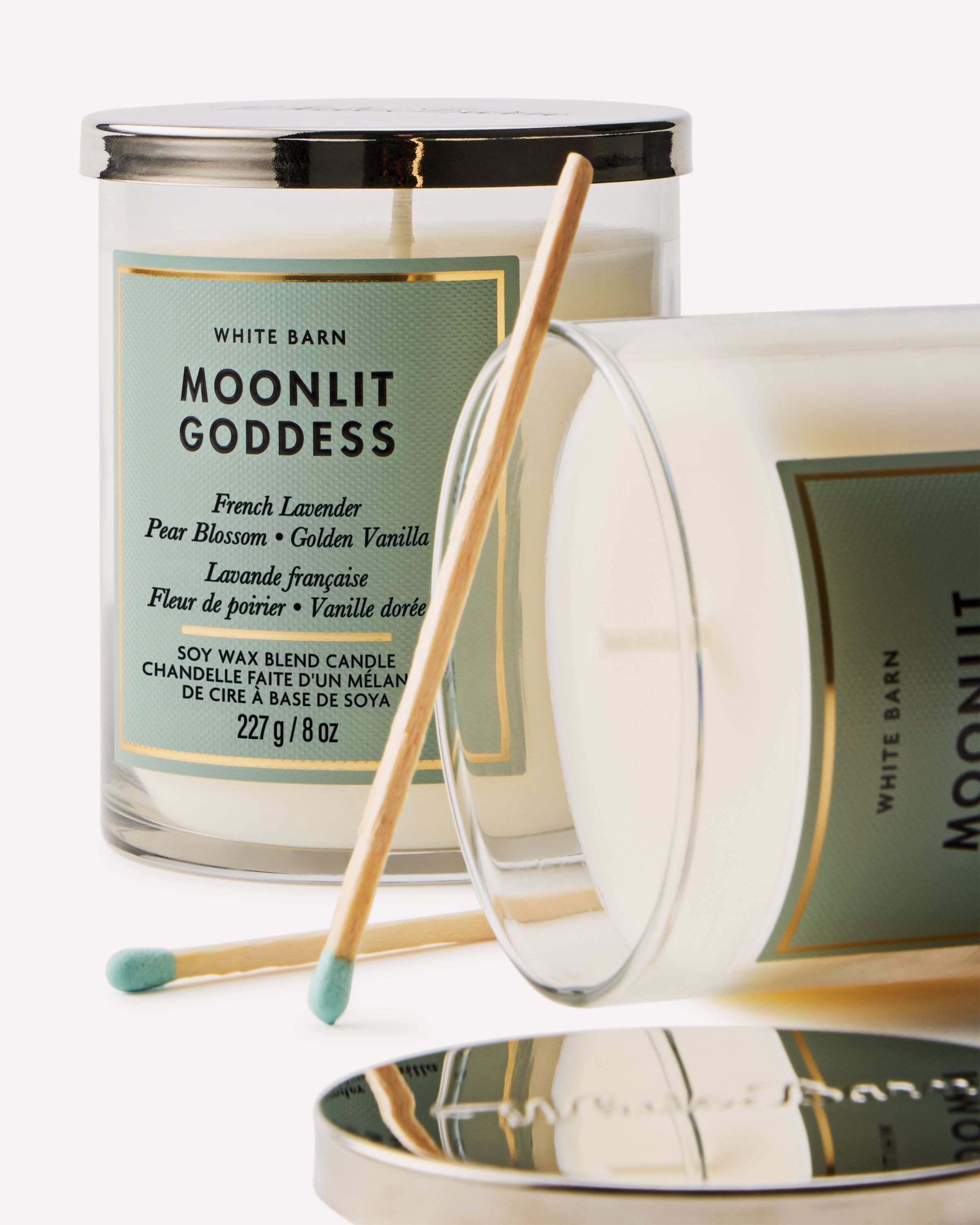 Świeca zapachowa White Barn Moonlit Goddess z mieszanki wosku sojowego, 1 knot