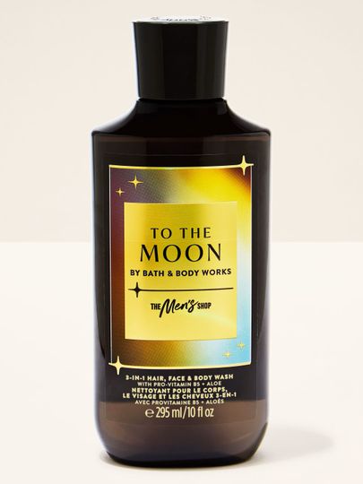 Gel de spălare pentru corp, față și păr "To the Moon" cu etichetă holografică. Bath & Body Works.