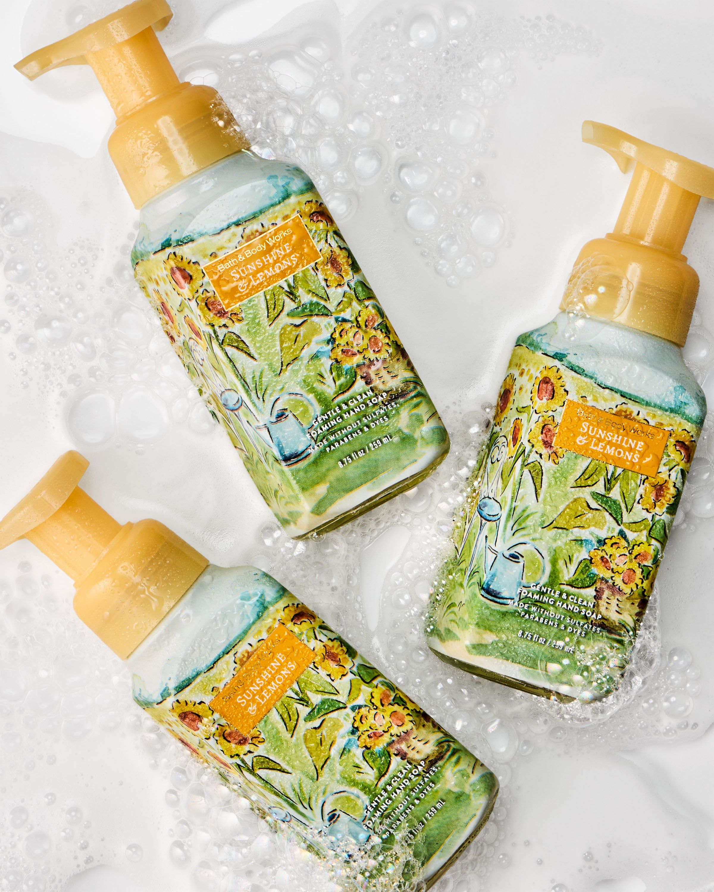 Delikatne mydło do rąk w piance Bath & Body Works Sunshine & Lemons, 259 ml