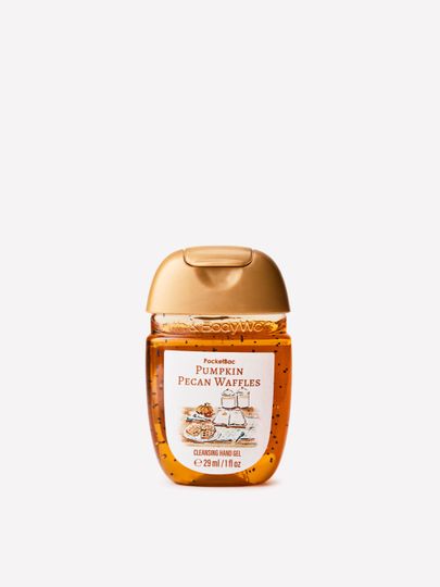 Antybakteryjny żel do rąk PocketBac Pumpkin Pecan Waffles przy kieszeni dżinsów