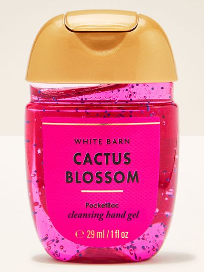 Oczyszczający żelik do rąk Cactus Blossom PocketBac w poręcznym opakowaniu, idealny do szybkiej odświeżającej aplikacji.