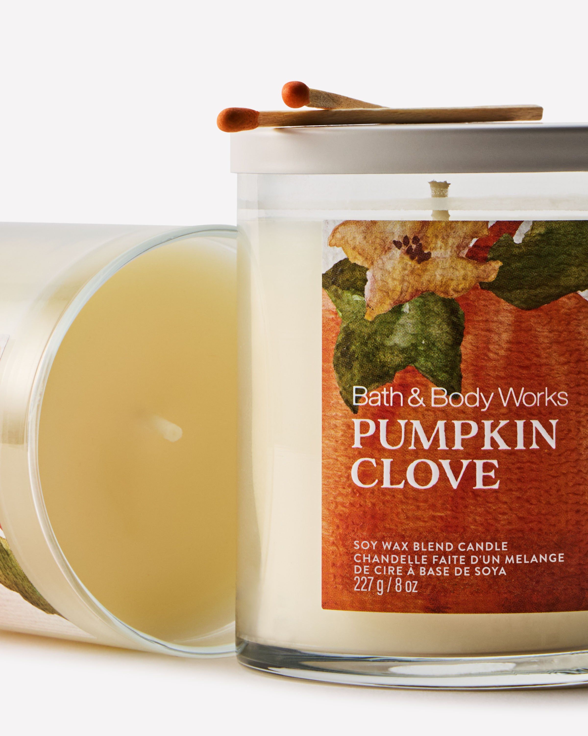Świeca zapachowa Bath & Body Works Pumpkin Clove z mieszanki wosku sojowego, 1 knot
