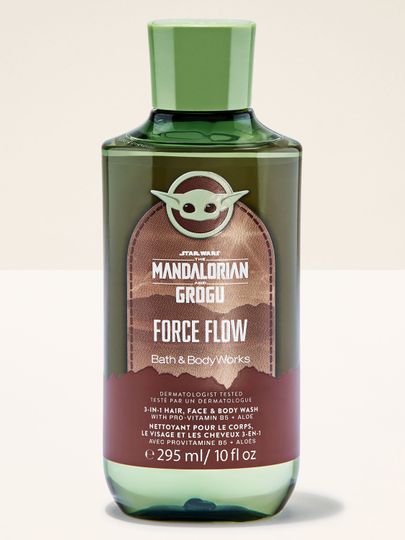 Żel pod prysznic 3w1 Force Flow Mandalorian & Grogu w zielonej butelce