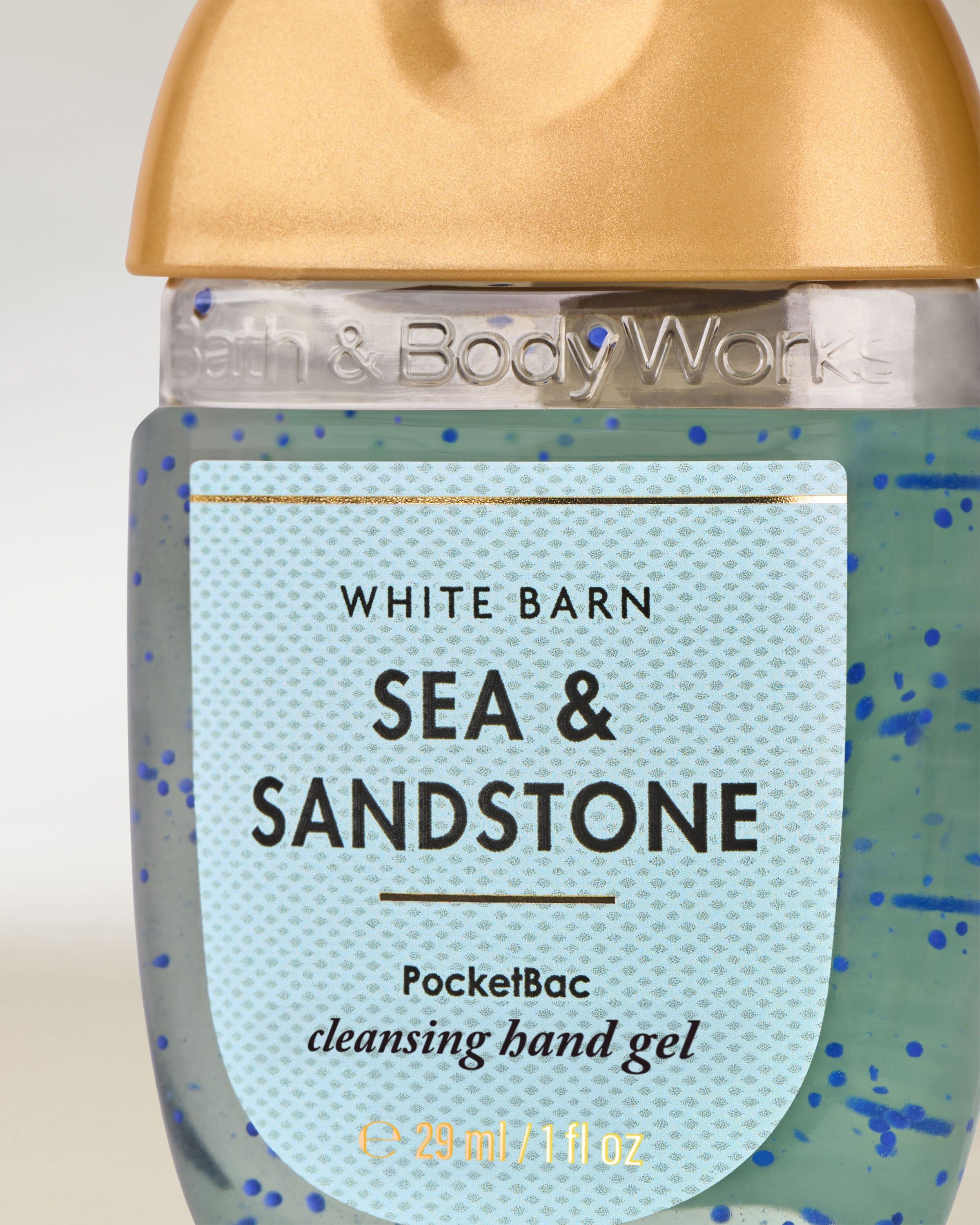 PocketBac White Barn Sea & Sandstone w turkusowym żelu z pomarańczową nakrętką, 29 ml.