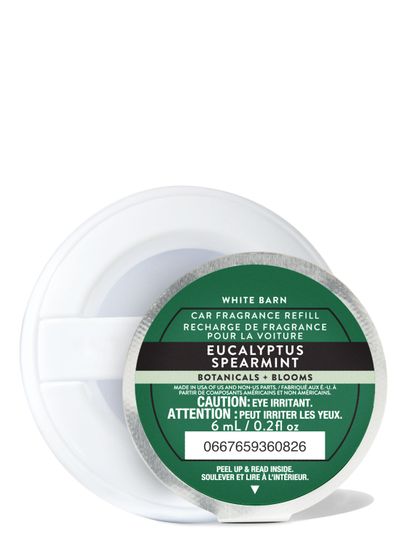 White Barn Eucalyptus Spearmint – odświeżacz samochodowy w wymiennej kapsułce 6 ml.