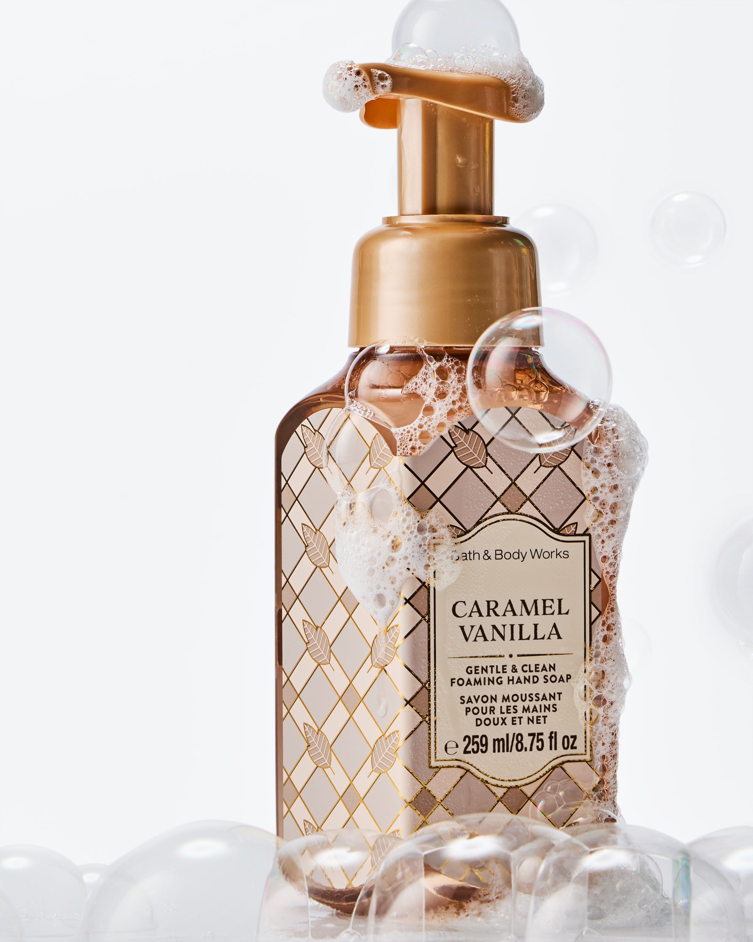 Delikatne mydło do rąk w piance Bath & Body Works Caramel Vanilla, 259 ml