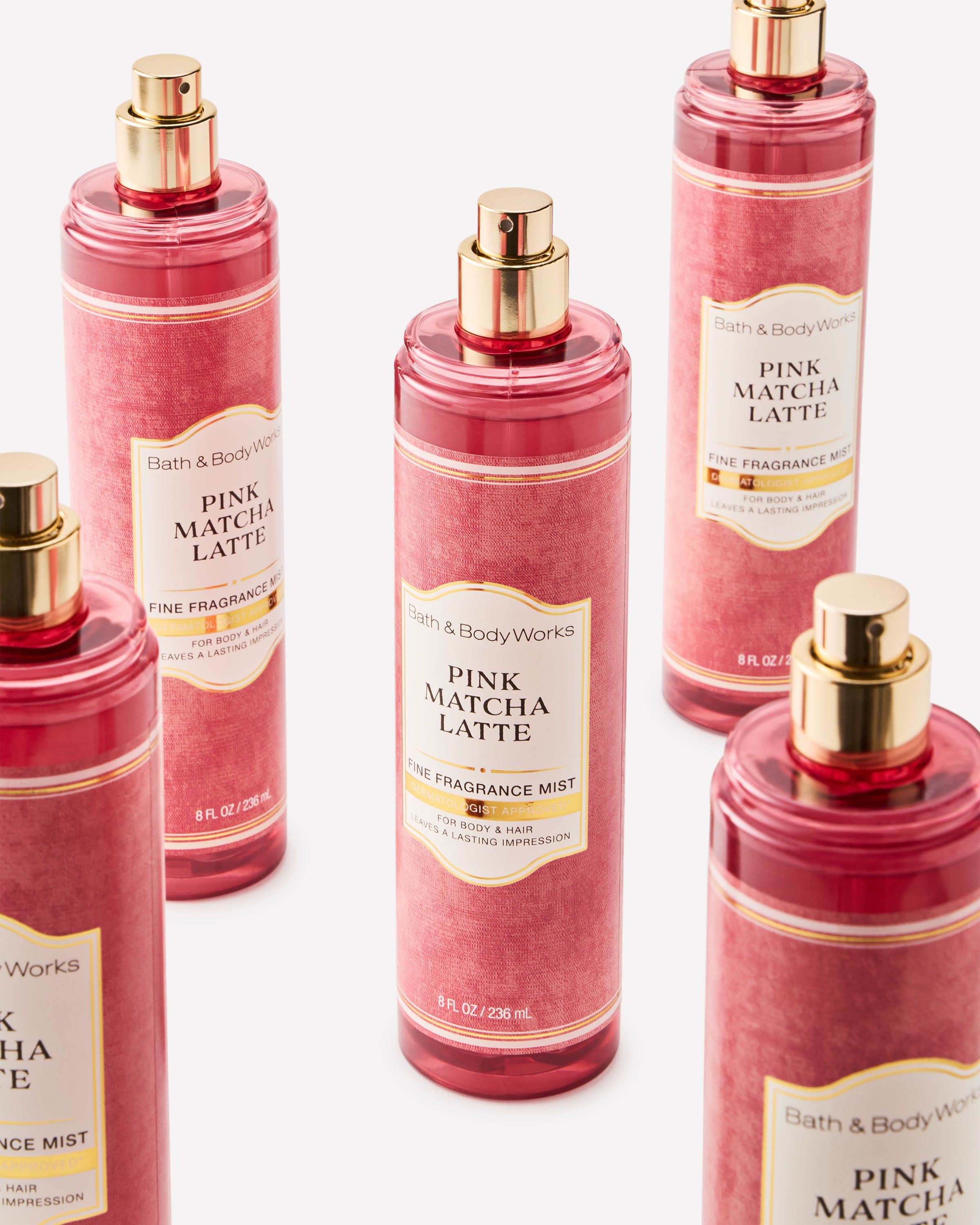 Mgiełka zapachowa do ciała Pink Matcha Latte Bath & Body Works, 236 ml