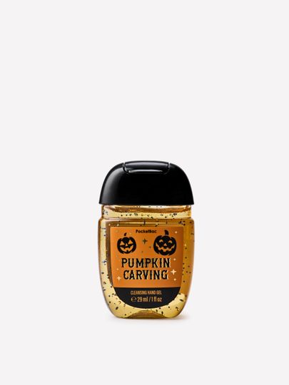 Antybakteryjny żel do rąk PocketBac Pumpkin Carving z drobinkami i motywem dyni