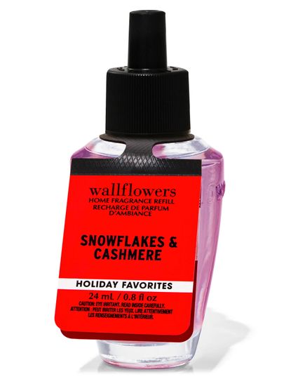Rezervă pentru difuzorul de parfum "Snowflakes & Cashmere", 24 ml, Bath & Body Works.