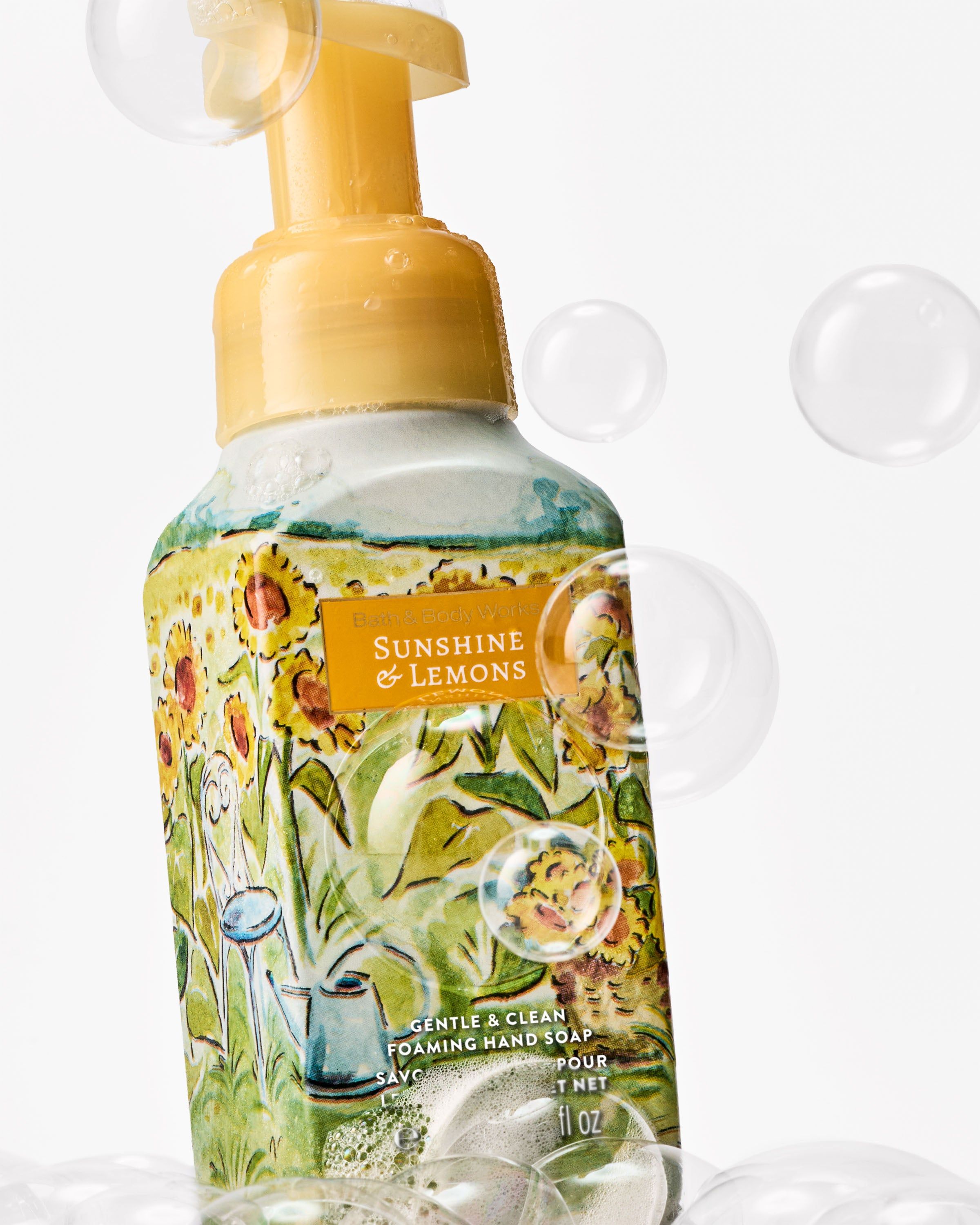 Delikatne mydło do rąk w piance Bath & Body Works Sunshine & Lemons, 259 ml