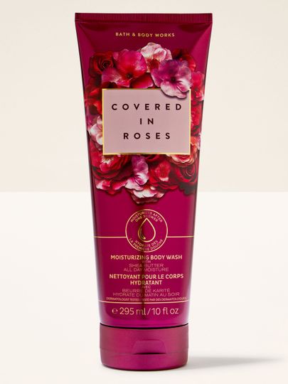 Żel pod prysznic Covered in Roses – nawilżający, otulający różany zapach Bath & Body Works dla miękkiej skóry.