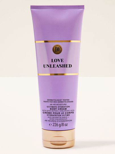 Love Unleashed Bath & Body Works – krem do ciała o intensywnym nawilżeniu z masłem shea i kwasem hialuronowym.