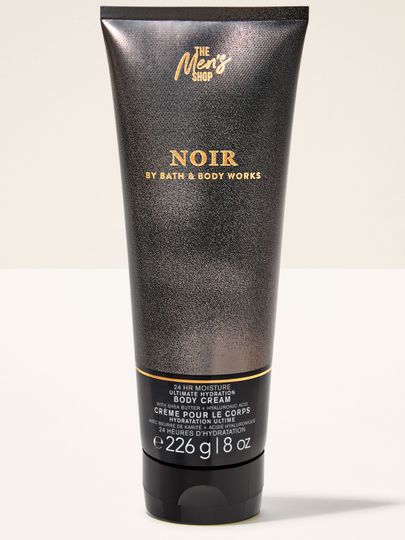 NOIR Body Cream dla mężczyzn Bath & Body Works – elegancki, ciemny design i intensywna, nawilżająca formuła.