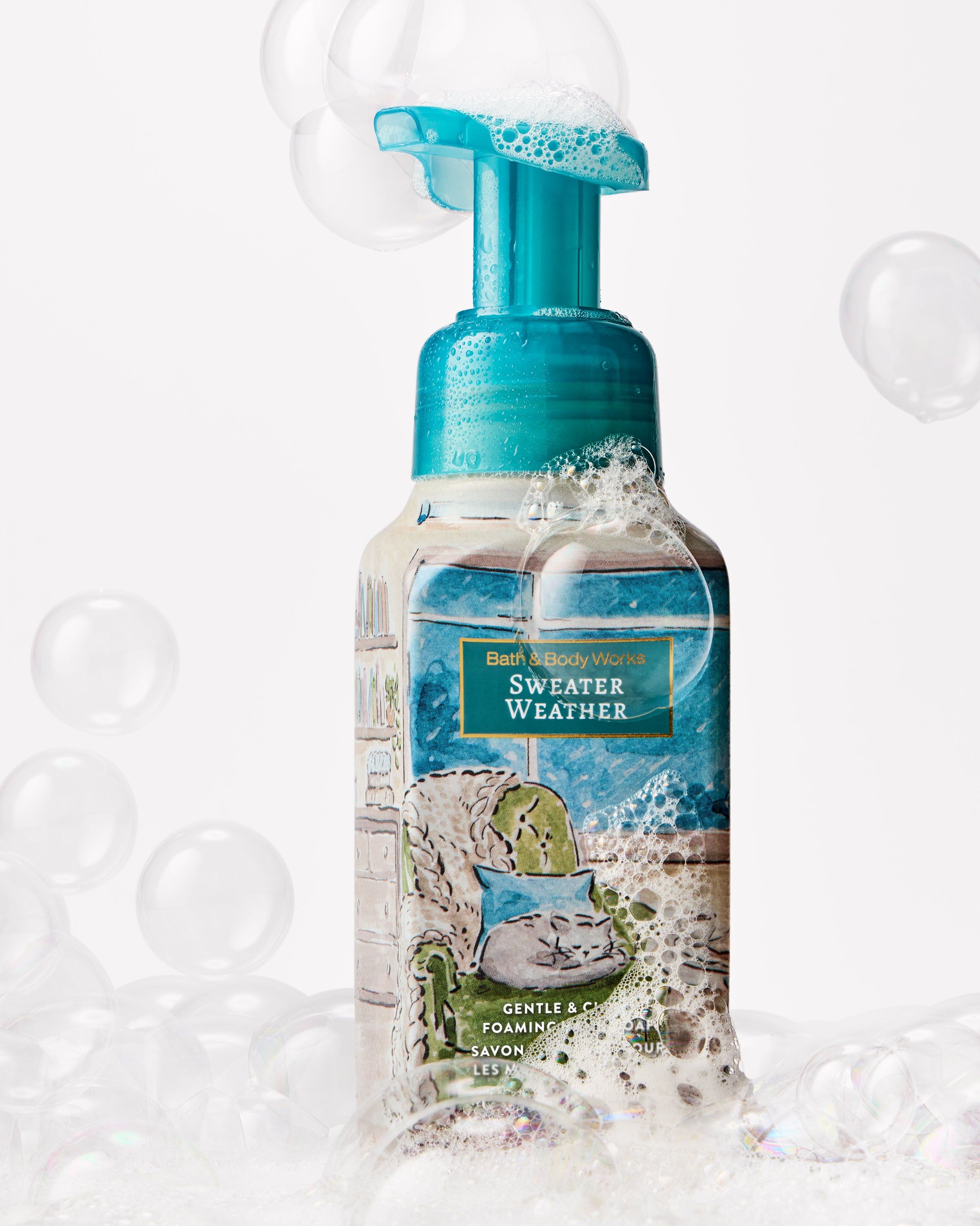 Delikatne mydło do rąk w piance Bath & Body Works Sweater Weather, 259 ml