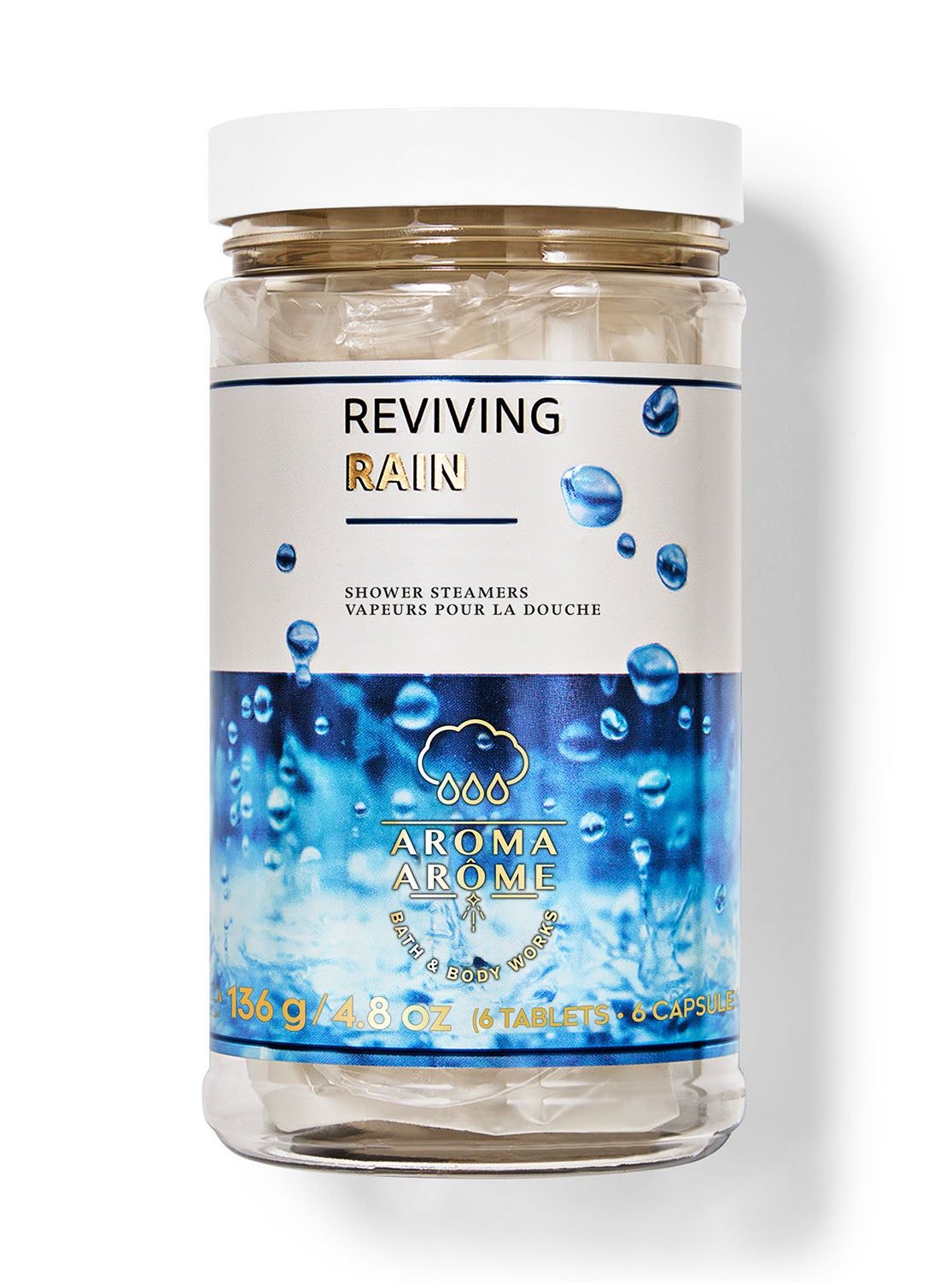 LIQUID RIDDIM 6枚 ② Zapachowe kostki pod prysznic Reviving Rain - Bath & Body Works