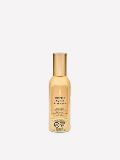 Spray do wnętrz White Barn Whipped Honey & Vanilla z dekoracyjną złotą nakrętką
