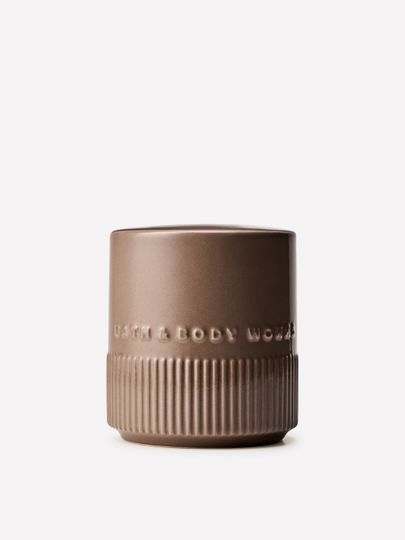 Ceramiczny flakon na patyczki zapachowe Bath & Body Works z ryflowaną powierzchnią
