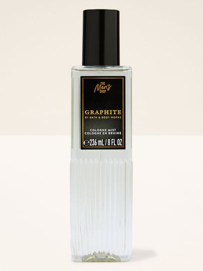 Mgiełka zapachowa Graphite z męskiej kolekcji Bath & Body Works w eleganckim, funkcjonalnym opakowaniu.