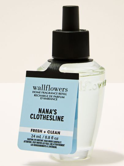 Bath & Body Works Wallflowers Nana’s Clothesline – wkład 24 ml o świeżym, czystym zapachu świeżego prania.