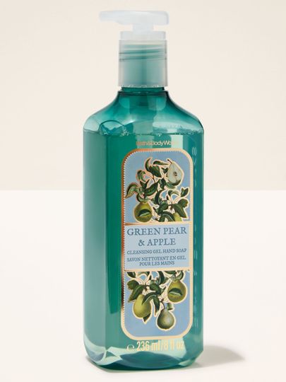 Green Pear & Apple – żel do mycia rąk Bath & Body Works z owocowej kolekcji w zielonym opakowaniu
