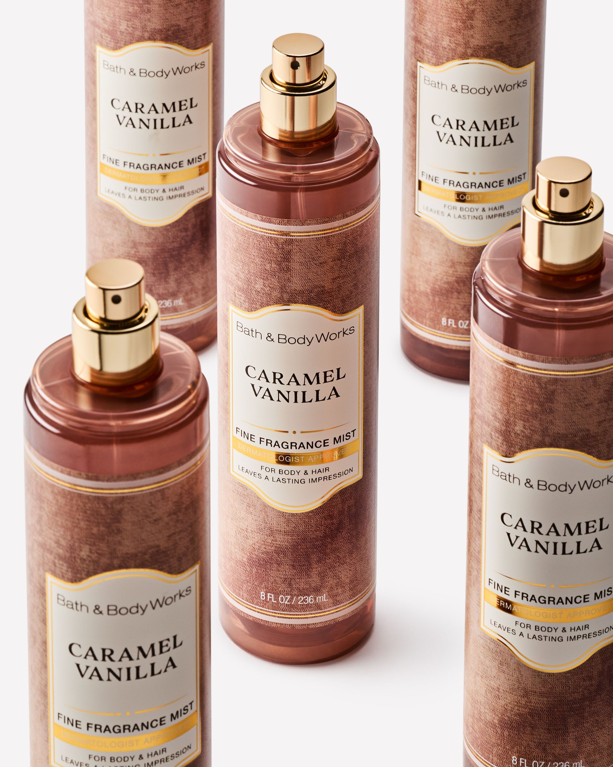 Mgiełka zapachowa Bath & Body Works Caramel Vanilla w sprayu 236 ml