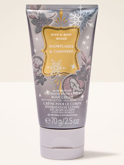 Krem do ciała Snowflakes & Cashmere Bath & Body Works w podróżnej tubie