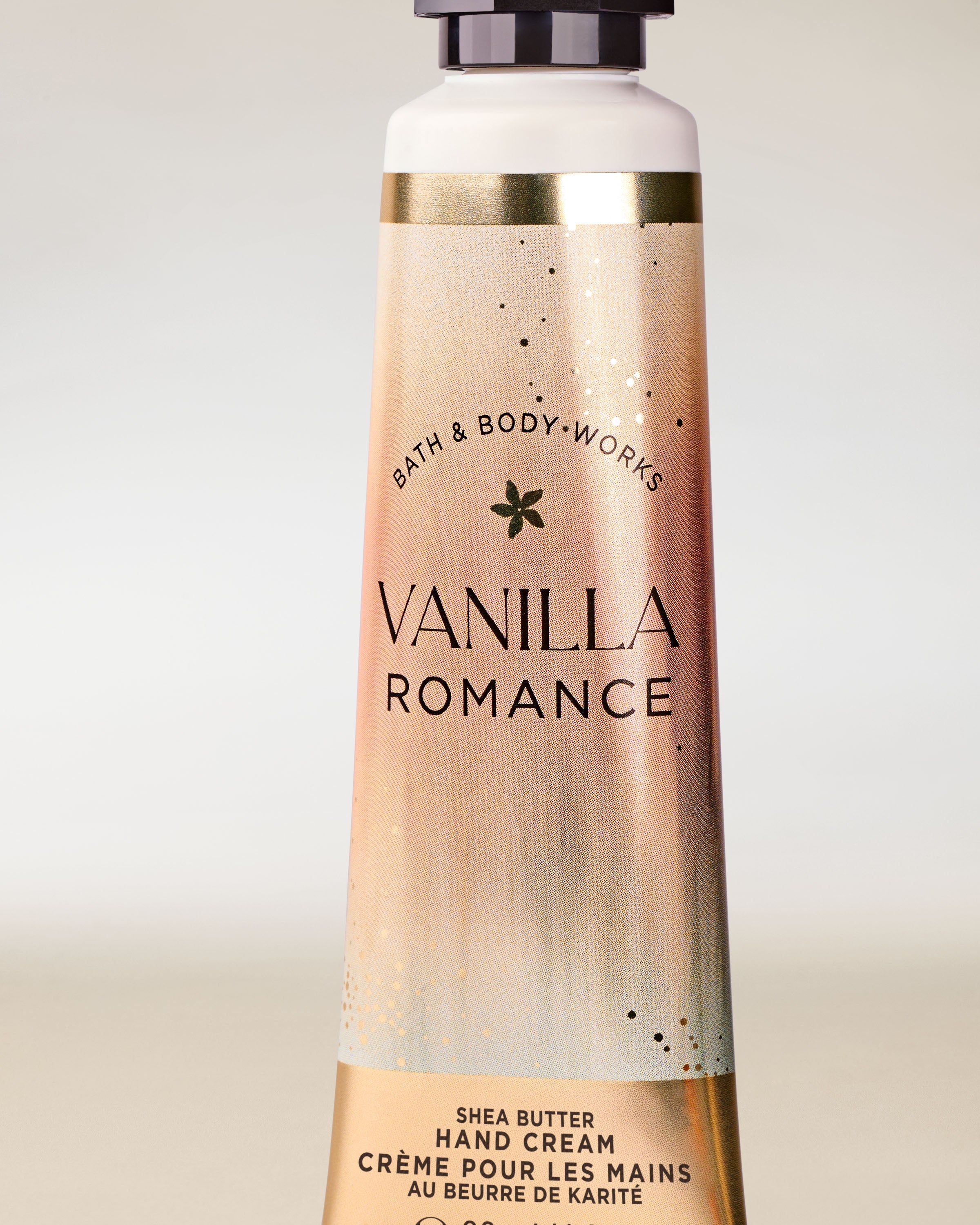 Krem do rąk Bath & Body Works Vanilla Romance w pastelowej tubce 29 ml.