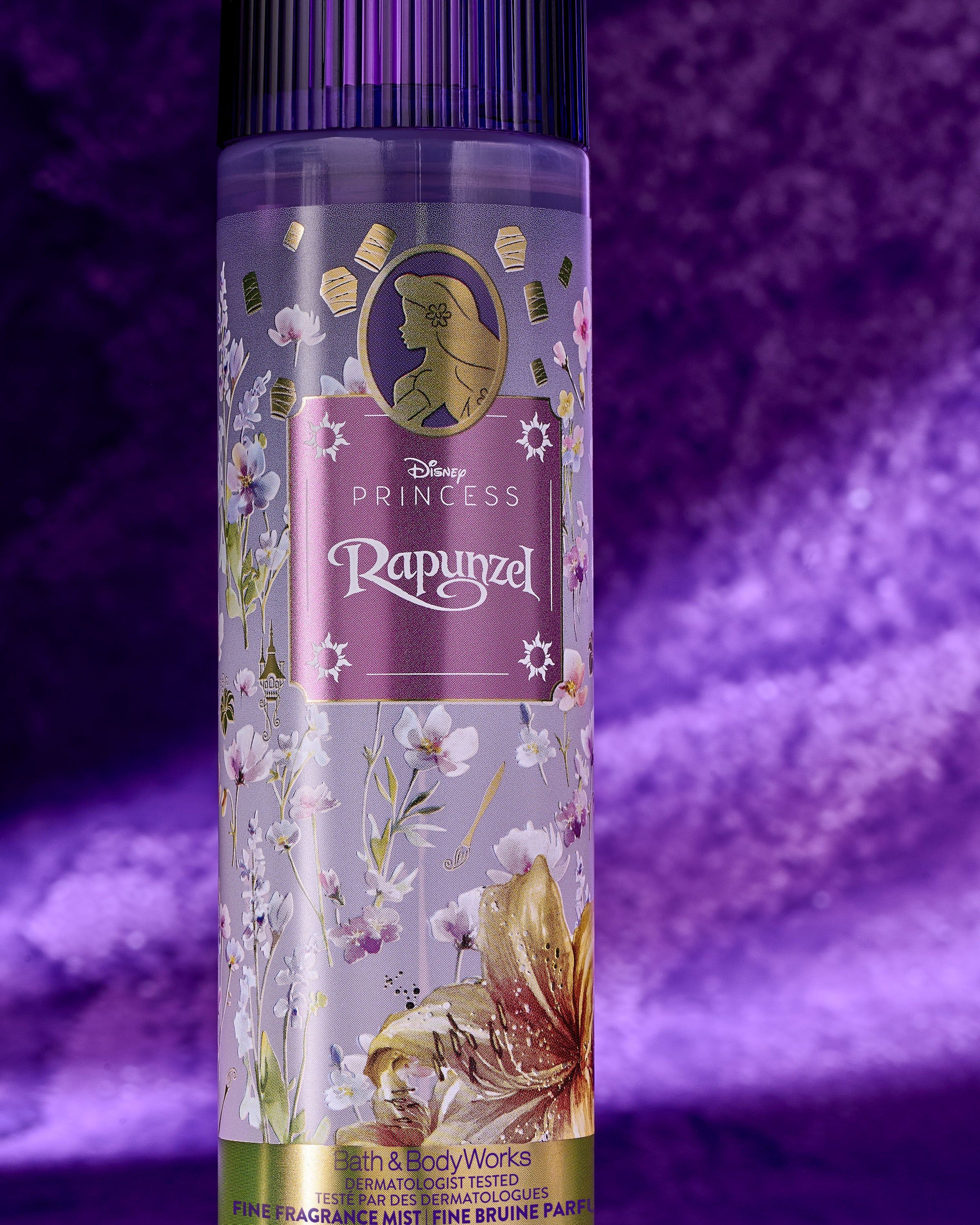 Mgiełka Rapunzel Disney Princess – fioletowy design z lampionami i lekka, bajeczna świeżość.
