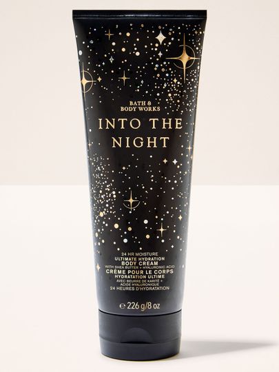 Balsam do ciała Bath & Body Works Into the Night w czarno‑złotej tubie 226 g.
