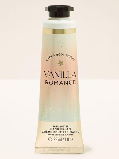 Krem do rąk Bath & Body Works Vanilla Romance w pastelowej tubce 29 ml.