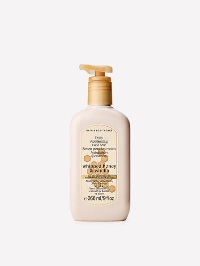 Bath & Body Works Whipped Honey & Vanilla oczyszczające mydło do rąk z pompką, 266 ml