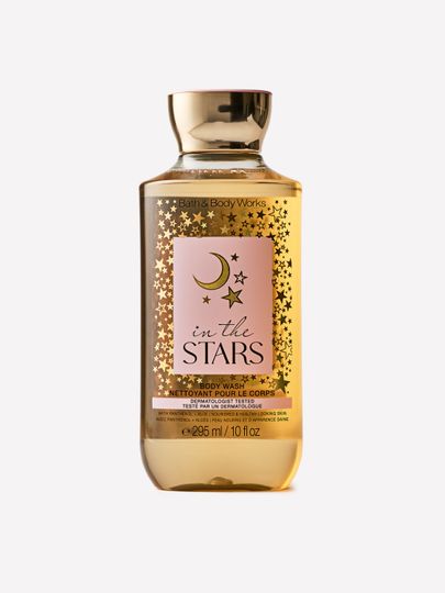 Żel do mycia ciała In the Stars Bath & Body Works z motywem złotych gwiazd i księżyca