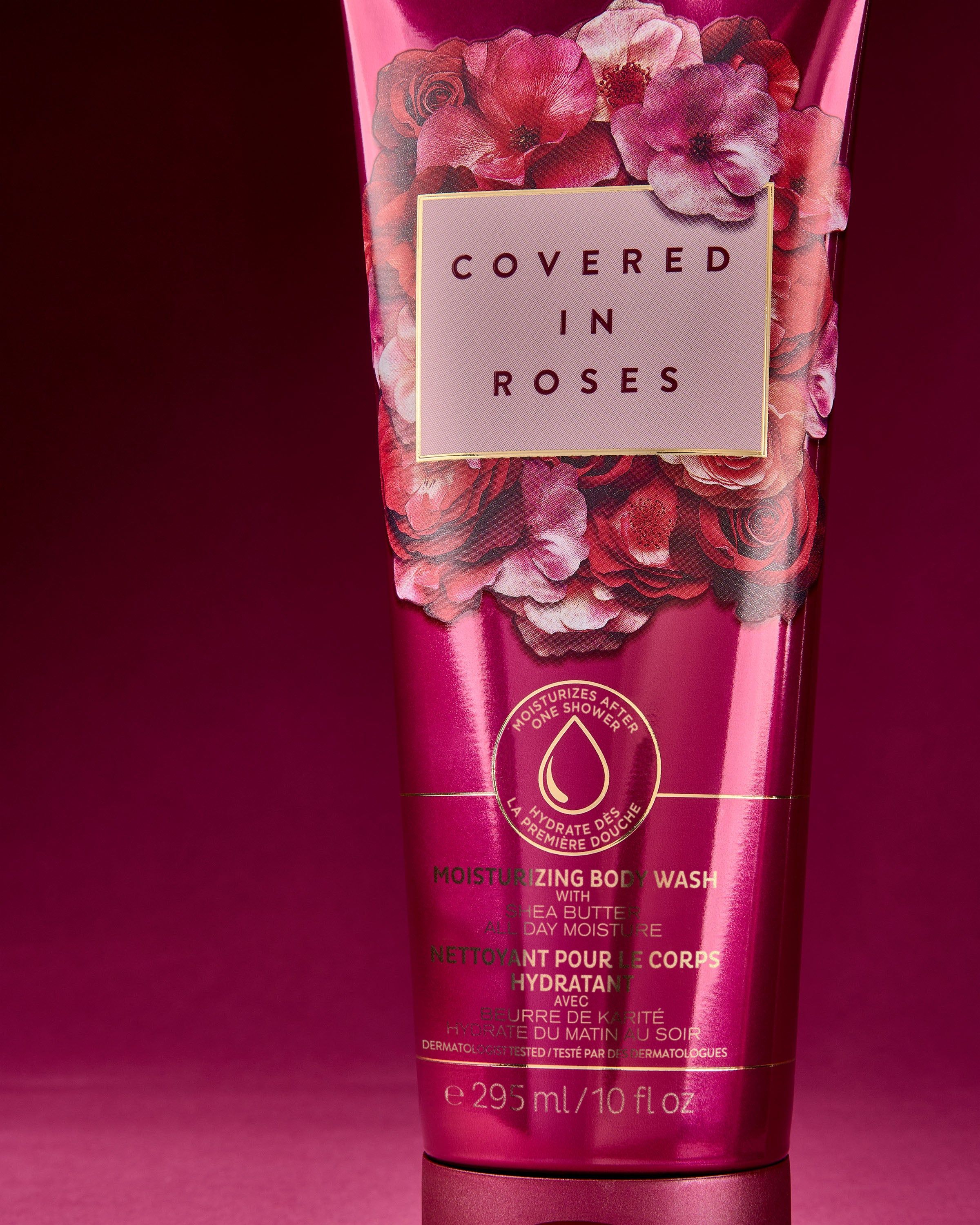 Żel pod prysznic Covered in Roses – nawilżający, otulający różany zapach Bath & Body Works dla miękkiej skóry.