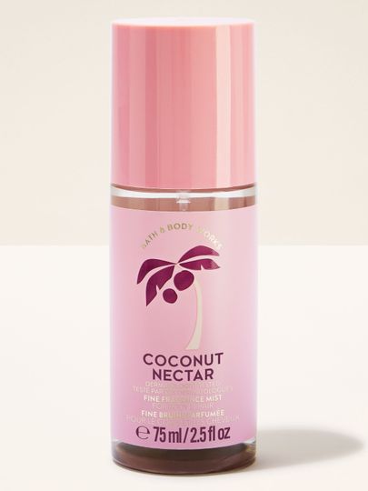 Perfumowana mgiełka do ciała i włosów Coconut Nectar w różowej butelce