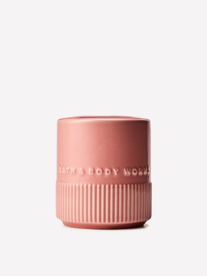 Ceramiczny flakon na patyczki zapachowe Bath & Body Works z ryflowaną powierzchnią