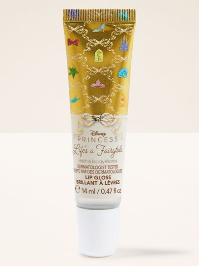 Błyszczyk Life’s a Fairytale Disney Princess – złote opakowanie i bajeczny połysk od Bath & Body Works.
