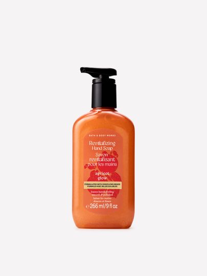 Bath & Body Works Apricot Glow oczyszczające mydło do rąk z pompką, 266 ml